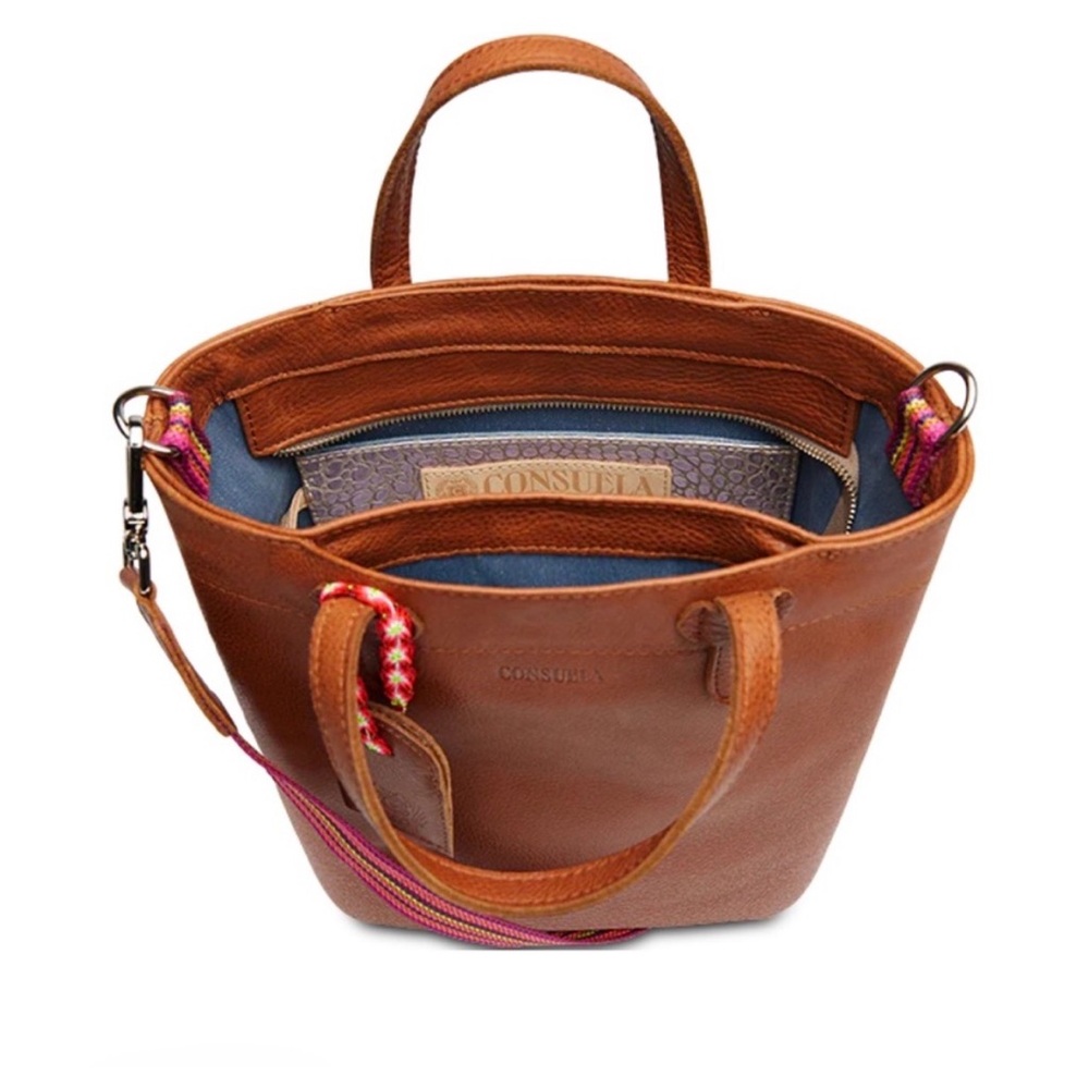 Consuela Leather Brandy Essential Tote - Picture 7 of 7